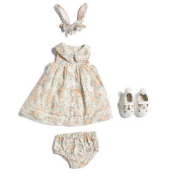 Haute Hippie Infant Girls Dress Set Carter’s Sweater Cardigan - Picture 2 of 11